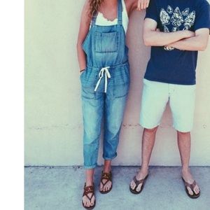 Women's LOFT denim overalls, Size S